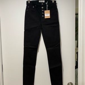 Reformation black high rise jeans